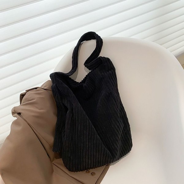 Lærredsskuldertaske Crossbody-taske SORT STYLE 2 STYLE 2 black style 2-style 2