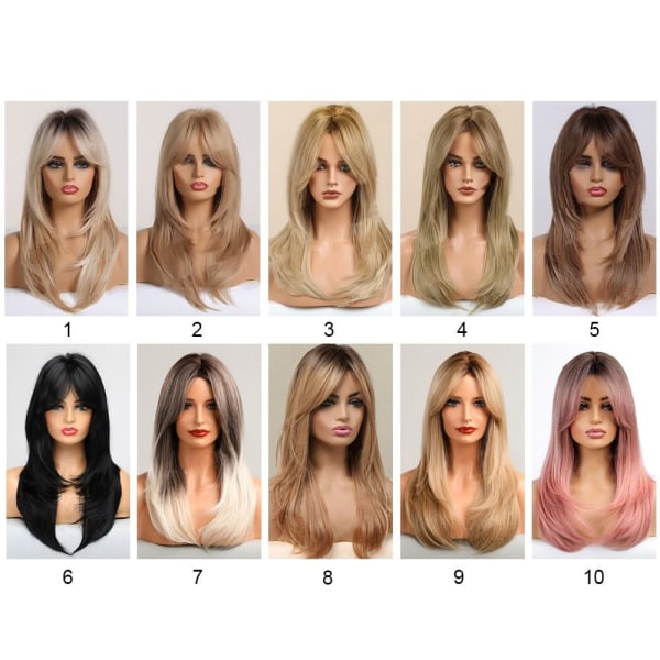 Kvinder paryk blond 3 3 3