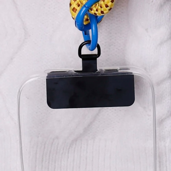 Metall phone case Clip Mobiltelefon Sling Rope Card Clip ROSE Rose gold