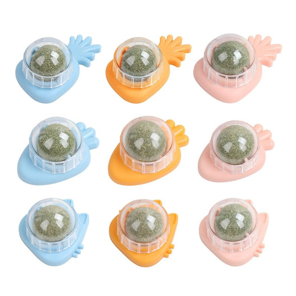 2STK Catnip Balls Cat Mint BLÅ GULEROD GULEROD Blue Carrot-Carrot