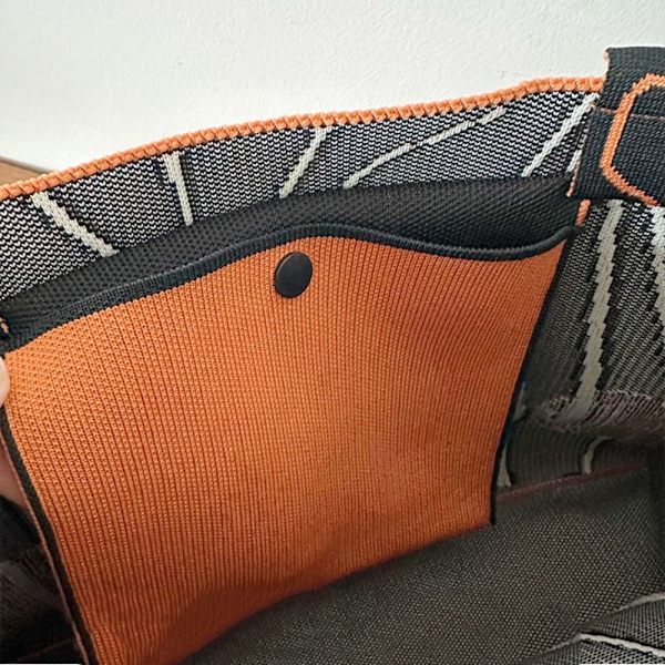 Handvävd väska Ullstickning Axelväskor ORANGE orange