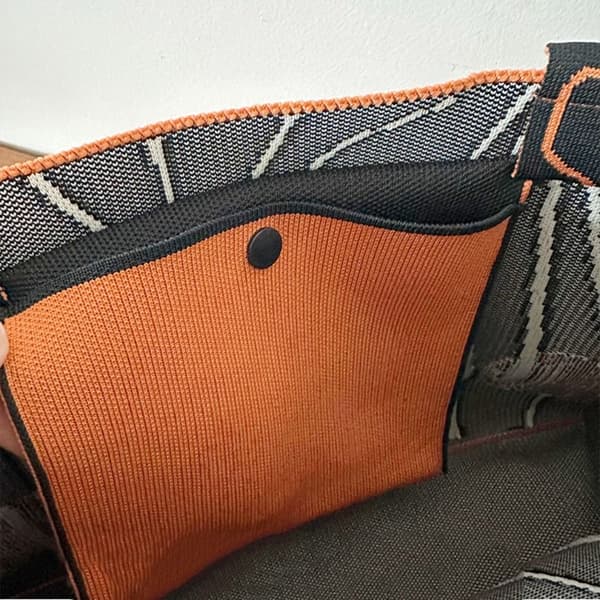 Håndvevde Veske Ull Strikke skuldervesker GRÅ grey