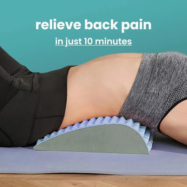Lumbar Back Massager Cervical Memory Kudde BLÅ blue