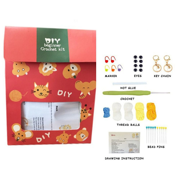 Hæklesæt DIY Håndlavet dukke A&B A&B A&B