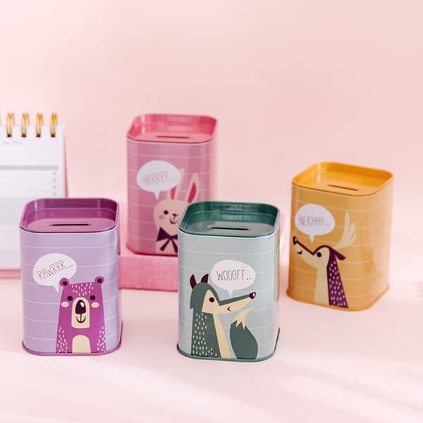 Säästöpossu Money Box -kynäpidike Random