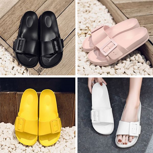 Slidesandaler för damer Duschtofflor BEIGE 39 39 beige 39-39