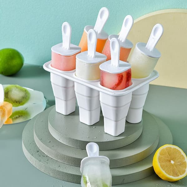 Fold Ice Grid Silikone Form HVID White