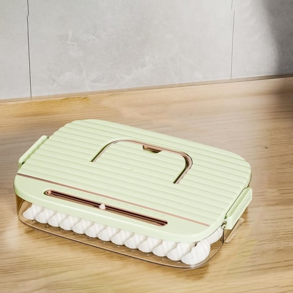 Dumpling Box Mat Förseglingsbox GRÖN ONE LAYER ONE LAYER Green One Layer-One Layer