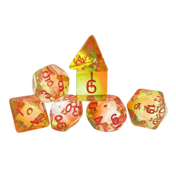 7kpl / set DND Dice Polyhedral Dice STYLE 2 STYLE 2 Style 2