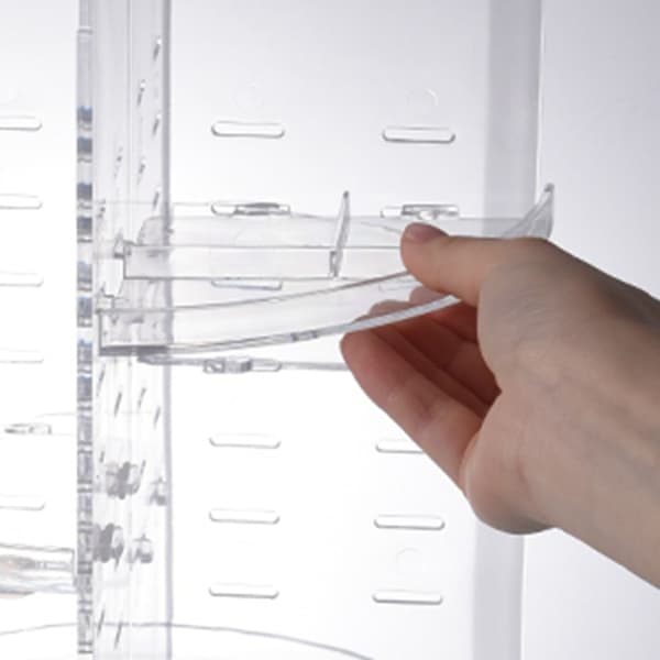 Makeup Organizer Skønhedsorganisator Transparent Bordplade Display