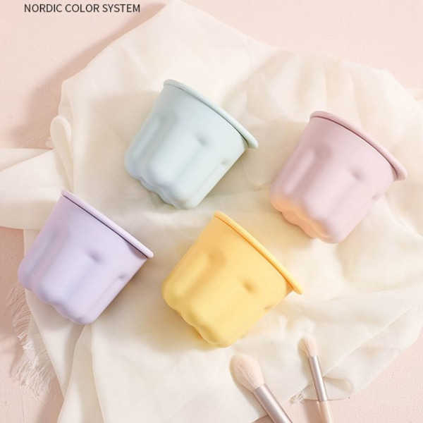 Makeup Brush Cleaner Cosmetic Pen Förvaring GUL yellow