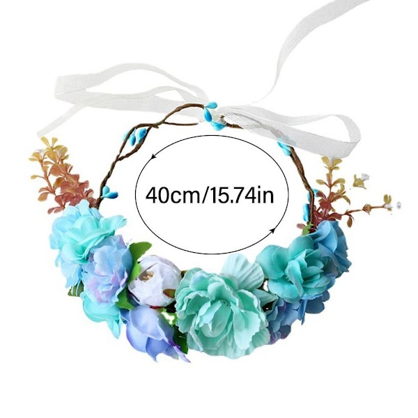 Kukkapanta Bohemian Flowers Wreath KELTAINEN Yellow