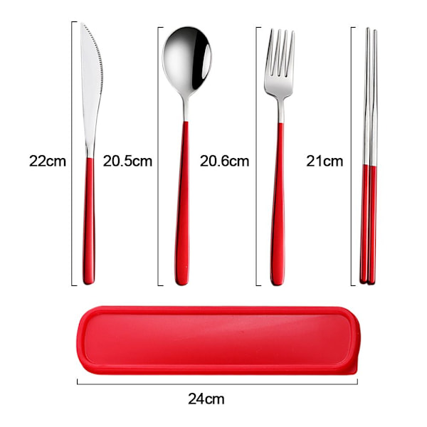 Servis Set Bestick Set Med Box SVART black