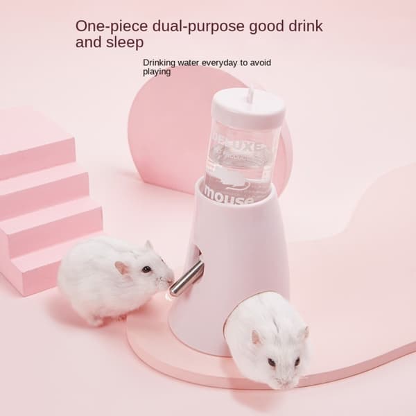 Hamster Water Dispenser Flask Dispenser VIT White