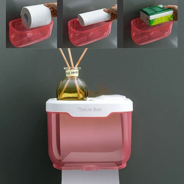 Toiletpapirholder Opbevaring Tissue Holder SORT S Black S