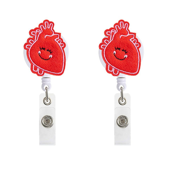 2 stk Nurse Badge Reels Nurse Badge Holder 1 1 1