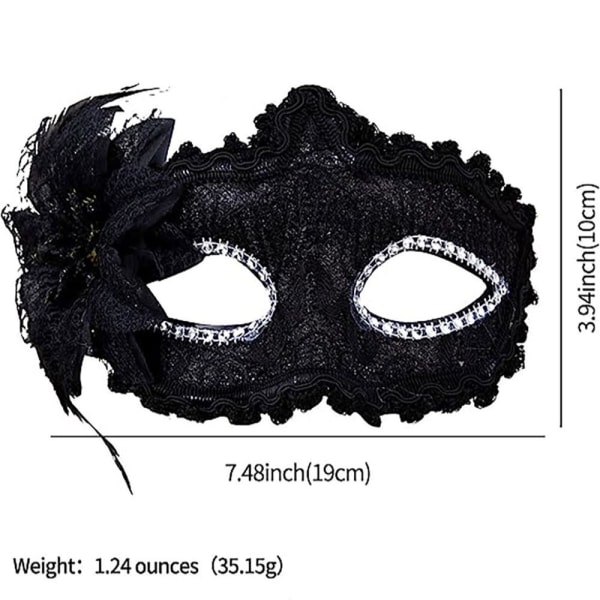 2kpl Masquerade Mask Side kukkapuoli kasvojen koristelu