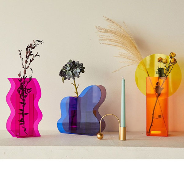 Geometriska vaser Akrylvas B B B