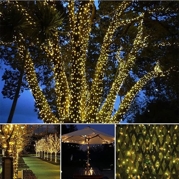 Solar Fairy String Lights LED Lights String COOL WHITE 100 LEDS Cool White 100 Leds-100 Leds