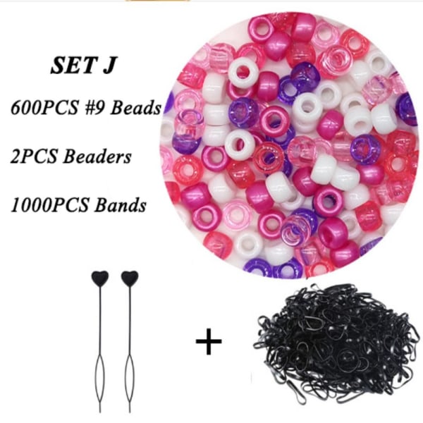 Quick Beader Hiushelmisetti SET J SET SET SET J