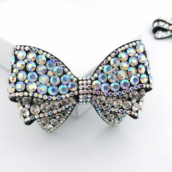 Sløjfe Krystal smykker Rhinestone Bowknot SORT LILLE SORT LILLE Black Small