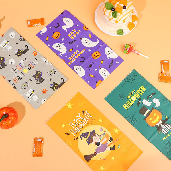 12/24 st Halloween Candy Box Papper presentaskar 24pcs
