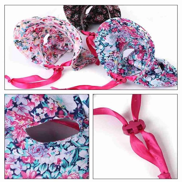 Pet Blomsterhat Hundevisir Cap BLÅ L blue L