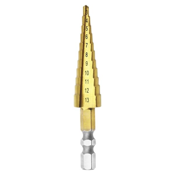 Step Drill Twist Bit Gold Pagoda Drill