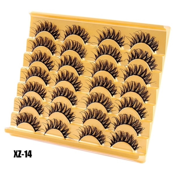 14 paria tekoripsiä Mink Lashes XZ17 XZ17 XZ17