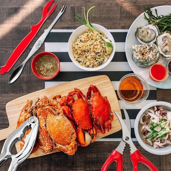 Seafood Needle Seafood Tool PUNAINEN Red