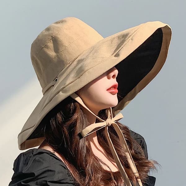 Solbeskyttelseshat Bøttehat KAFFE coffee