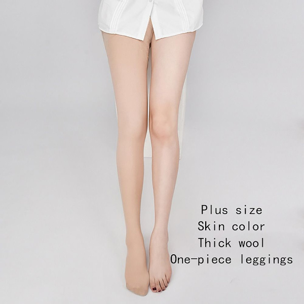 Sukkahousut Size Plus Step-on Feet Leggingsit NATURAL 80-130KGONE NATURAL 80-130KGONE PIECE-ONE PIECE