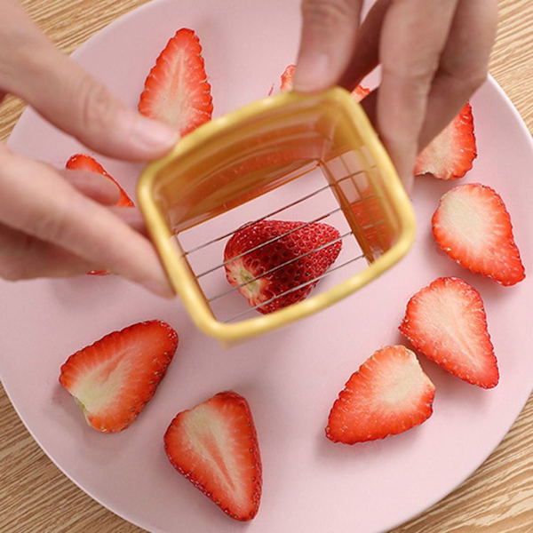 Cup Slicer Frukt Slicers BLÅ Blue