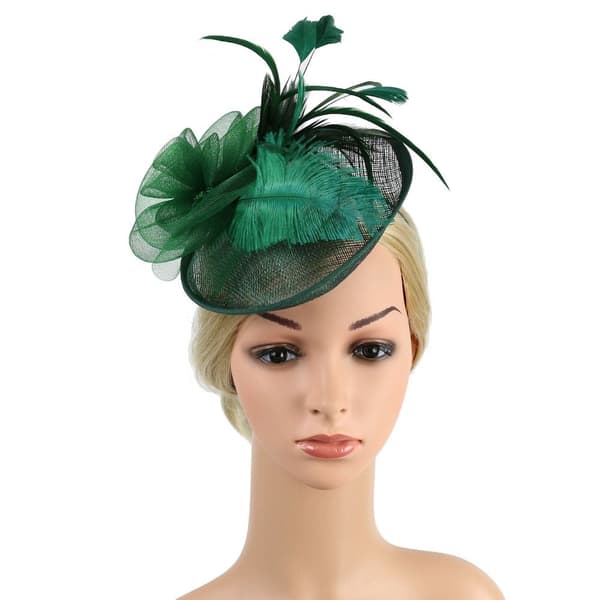 Hårklämma Feather Cap GRÖN green