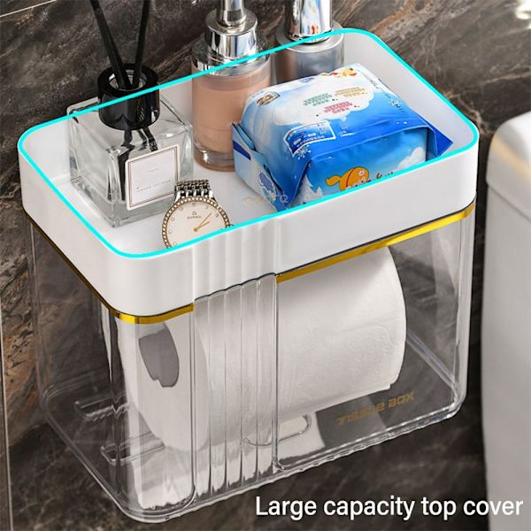 Toalettpapirholder Oppbevaringsstativ 02-WHITE 02-WHITE 02-White
