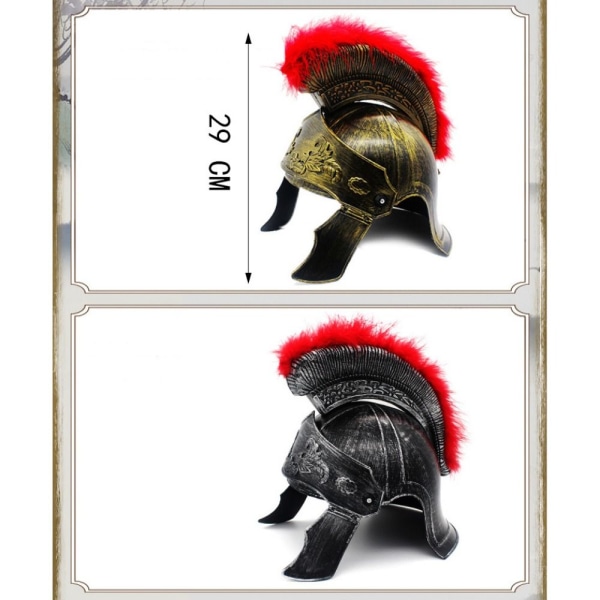 Maskeradehjelm Spartan Warrior Hat 3 3 3