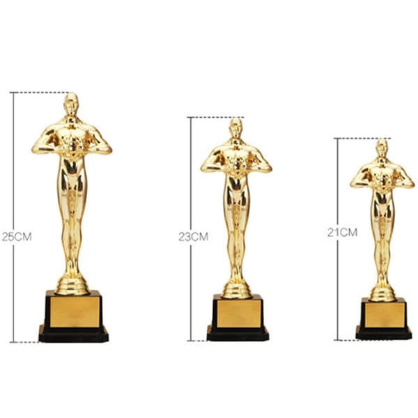 Oscar Trophy Awards Liten Gullstatue 18CM 18cm