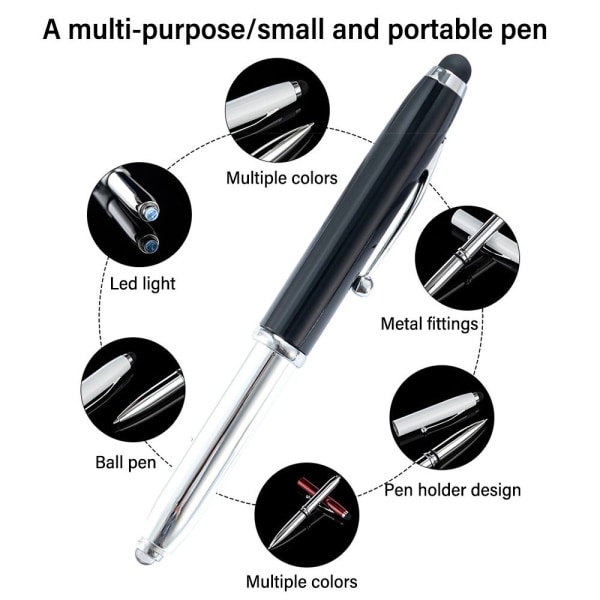 3 STK Multifunktion Pen Kapacitiv Pen GRÅ Grey