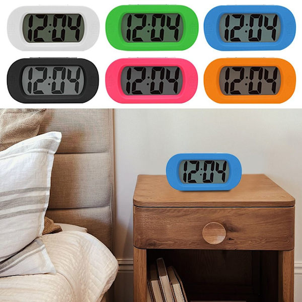 Alarm Snooze Clock Elektronisk ur SORT black