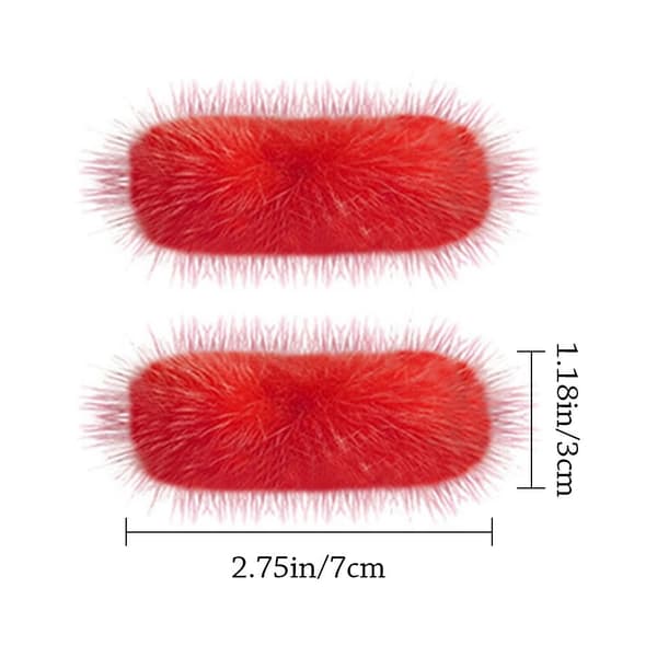 2 st Skoklämma Charm Spänne RÖD red