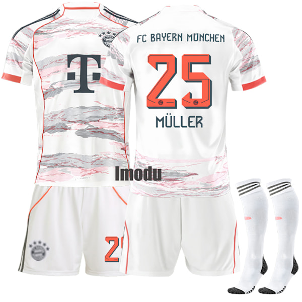 2025-2026 Bayern München Bortedraktsett Nr. 25 Muller 20