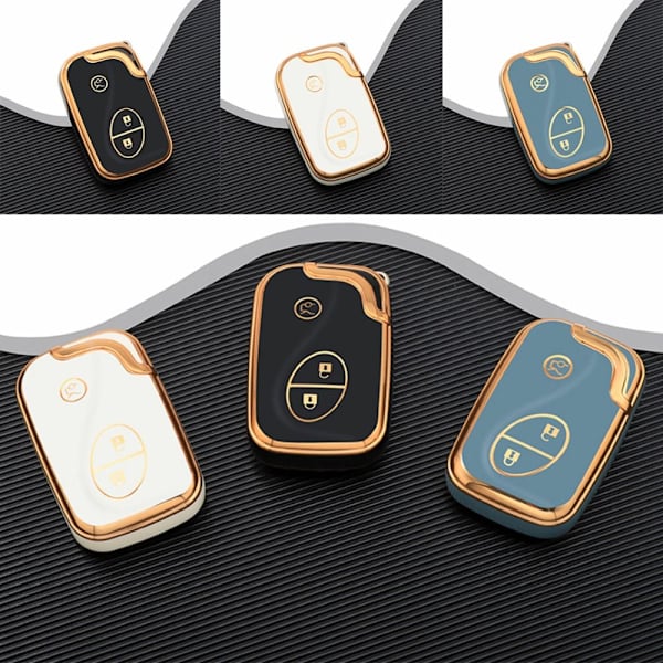 Auton avainkotelon case cover MUSTA MUSTA Black