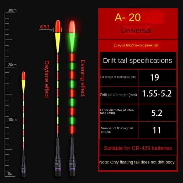 LED Fishing Smart Float Top Elektronisk flytebøye A03 A03 11&12&13&4&15-11&12&13&4&15