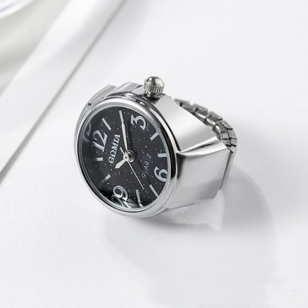 Digital Watch Ring Watch SVART Black