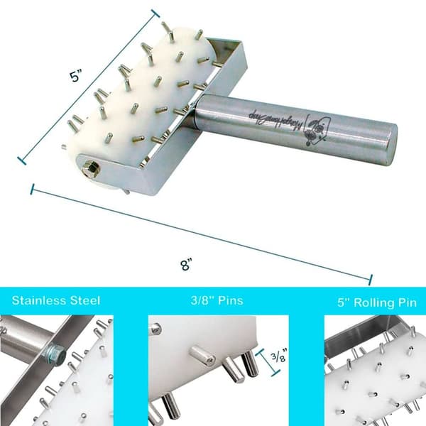 Professionel Pizza Dough Docker Roller Pastry Dough Docker
