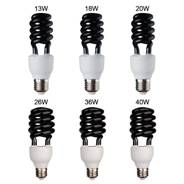 UV Sort Lys Spiral LED lys 40W 40W 40W
