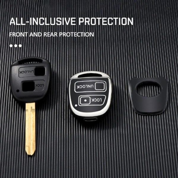 Auton case avainkotelon cover 2 BUTTON BLACK 2 BUTTON BLACK 2 Button Black