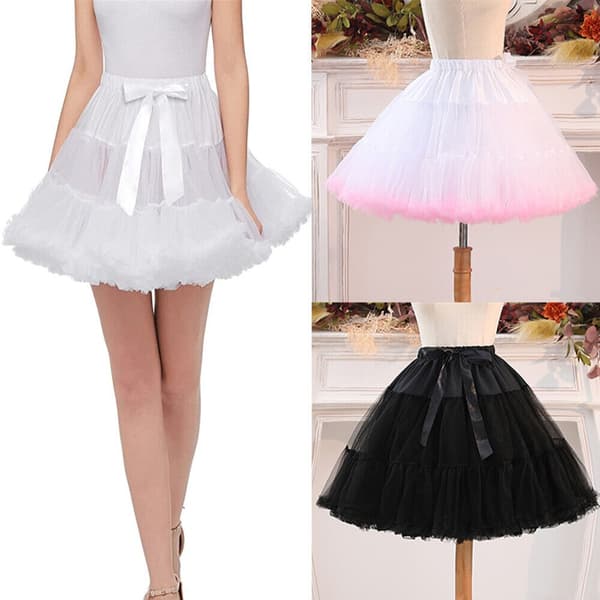 Vintage underkjole Crinoline HVIT White