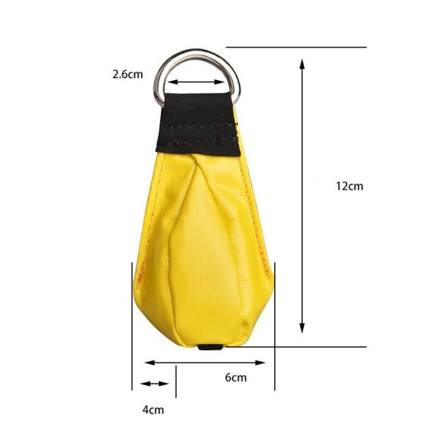 Outdoor Throw Weight Bag -heittohiekkasäkki KELTAINEN Yellow