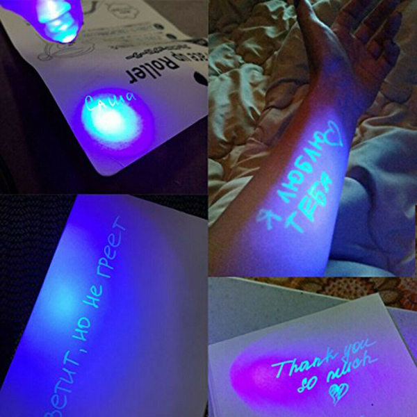 7 st UV-ljuspennor Osynlig Magisk Penna Hemlig Penna multicolor